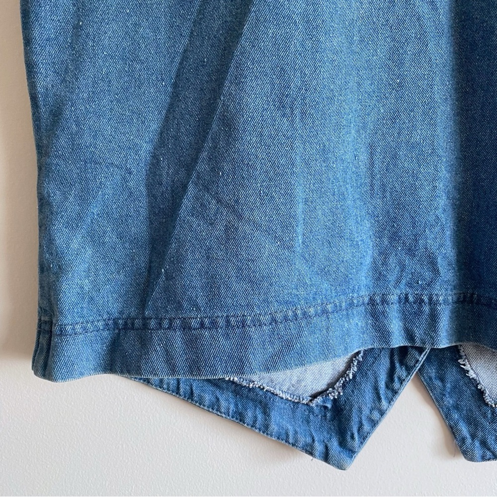 Vintage Cottagecore Lacy Floral Denim Vest - Picture 11 of 13